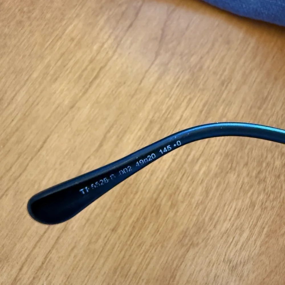 Tom Ford Dark Eyeglasses with Brown Case - Picture 6 of 8